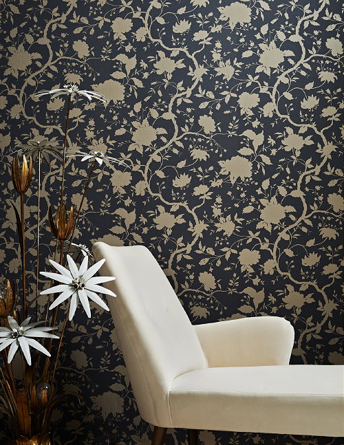 Graham & Brown Behang: Nieuwe Kelly Hoppen Behang Collectie – Paste The Wall Behang –   Botanical Behang - MEER Behang … (Foto Graham & Brown – Kelly Hoppen Behang  op DroomHome.nl)