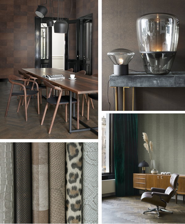 Origin Luxury Skins stijlvolle dierenprint behang (Foto Origin  op DroomHome.nl)