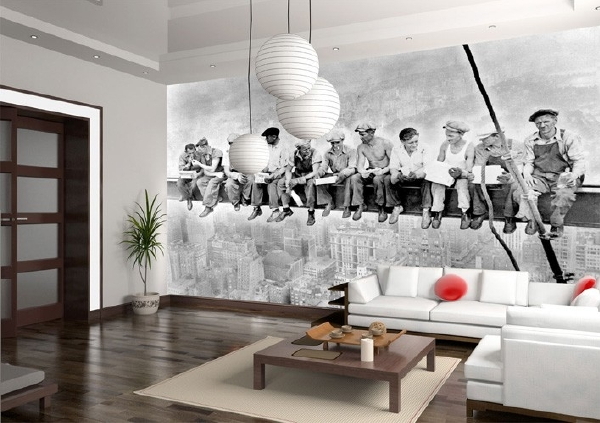 6 Creatieve Ideeën voor Foto's aan de Muur - Fotobehang Evolution V 'In The Sky' (Foto Evolution V Photo Wall Mural  op DroomHome.nl)