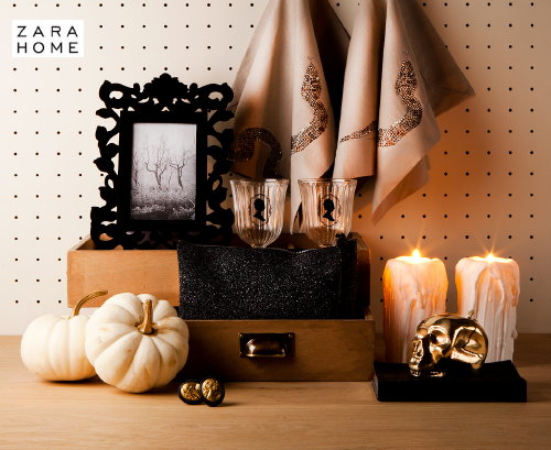 Halloween Decoratie Tips – Zara Home Halloween Home Decor met Skulls & Snakes– Zara Home Halloween Decoratie: Woonaccessoires met Schedels en Slangen – MEER Halloween … (Foto Zara Home Halloween  op DroomHome.nl)