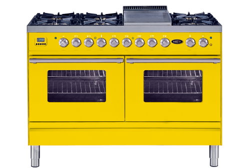 Keuken Trends: Boretti Keuken Kleur Smakelijk! Boretti Keuken Apparatuur in Geel, Voer voor Fijnproevers! – Boretti Vrijstaand Fornuis VFP 1202 Geel – MEER Keukens… (Foto Boretti  op DroomHome.nl) 