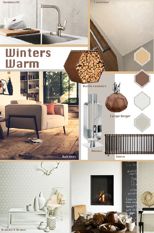 Winter Woontrend 2013-2014: Winters Warm! Winter Kleur & Interieur Moodboard in Verwassen Wit, Grijs & Bruin Tinten van Bekende Merken Meubelen & Woonaccessoires – MEER Kleur & Interieur … (Foto Home Comfort Press  op DroomHome.nl)