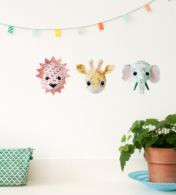 Wilde Dieren Stickers Lief van Studio Ditte in de Kinderkamer & Kinderslaapkamer (Foto Studio Ditte  op DroomHome.nl)