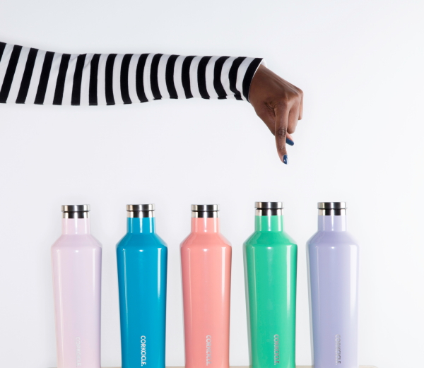 Design Thermosbekers van Corkcicle in Pastel kleuren (Foto Corkcicle Thermos Bottles Canteen & Tumbler op DroomHome.nl)