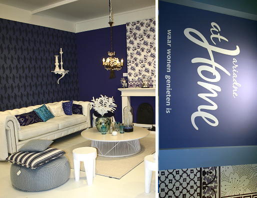 Ariadne at Home Blauw - Wit Kleur & Interieur Woonbeurs Amsterdam Foto's - Delfts Blauw Huis Inrichting LEES MEER... (Foto DroomHome.nl)