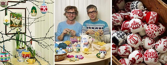 Arne & Carlos Breien van Woonaccessoires! -  Van Arne & Carlos Kerstballen Breien tot Arne & Carlos Pasen Breien van Paaseieren, Kuikentjes, Paashazen tot Ei-Truien LEES MEER... (Foto Arne & Carlos  op DroomHome.nl)