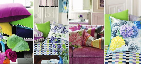 Trendy Kussens & Sierkussens - Designers Guild Kussen met Bloemen Kussens en Hippe Paars en Roze Sierkussens LEES MEER... (DroomHome.nl)