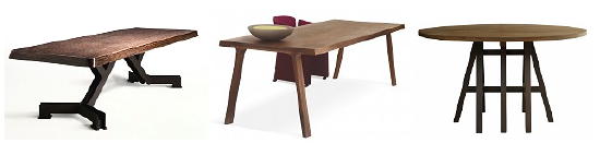 Tafel Trends 2011 - Eettafels van Roderick Vos voor Linteloo, Tafel Doble voor Montis & Pake Sytse voor Pilat (Foto Perscentrum Wonen op DroomHome.nl) 