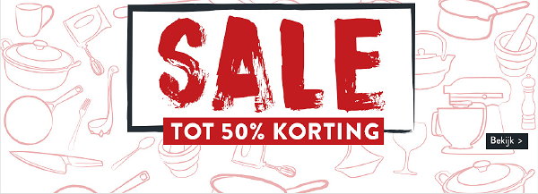 Cook&Co sale met korting tot 50% LEES MEER… (Foto Cook&Co  op DroomHome.nl)