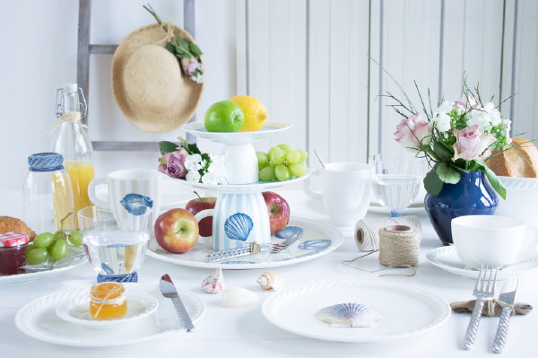 #feelingathome met Villeroy & Boch – Servies Montauk van porselein met bijpassend glasservies en bestek (Foto Villeroy & Boch  op DroomHome.nl)