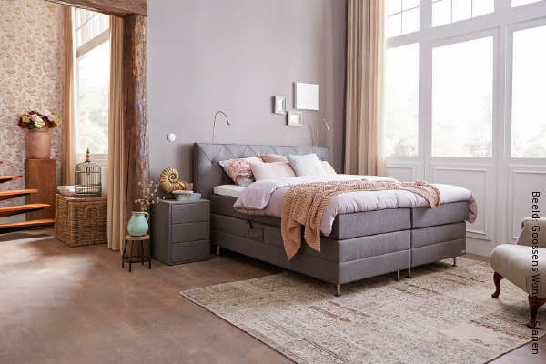 Jouw eigen droom-slaapkamer met Goossens boxspring Infinity 8000. (Foto Goossens Wonen & Slapen  op DroomHome.nl)