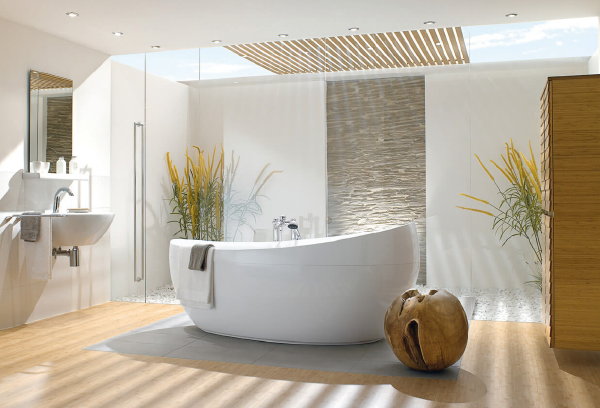 Badkamerinspiratie – Vrijstaand bad Villeroy & Boch (Foto Villeroy & Boch, verstrekt door Superbath.nl  op DroomHome.nl)