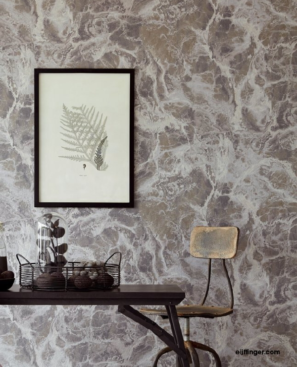 Behang kiezen tips – Eijffinger behang Resource Wallpower Marble Stone Nero (Foto Eijffinger wallpaper  op DroomHome.nl)