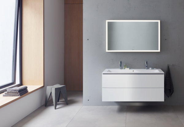 Duravit Starck Me mat witte wastafel en badkamermeubel (Foto Duravit  op DroomHome.nl)