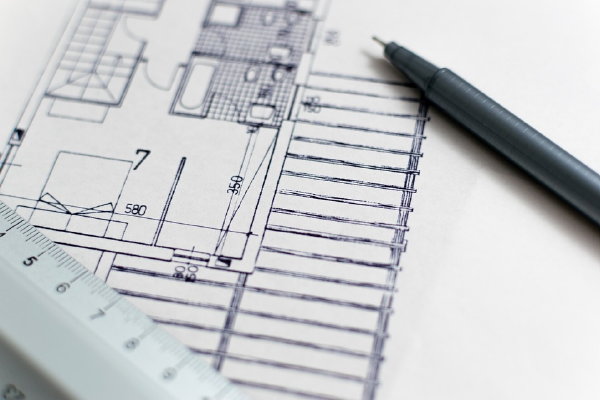 Tekening verbouwing van een woning – geld lenen tips (Foto: 3844328, Pixabay.com  op DroomHome.nl)