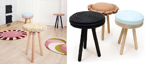 Meubel Trends - 'Candy Collection' Stoelen, Vloerkleden, Jashaakjes & Lamp, Ontwerp Kirstin Overbeck - MEER... (Foto Candy Collection Kirstin Overbeck  op DroomHome.nl)