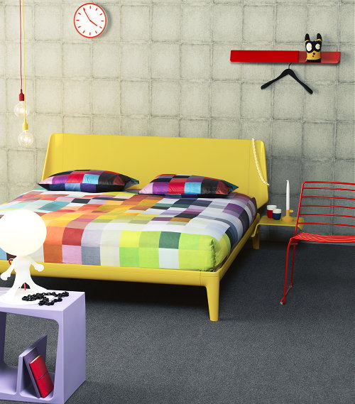 Slaapkamer Trends 2013 - Drie Sfeervolle Slaapkamer Stijlen -  Kleurrijke Slaapkamer Regenboog  - Auping Bed - Slaapkamer Trends LEES MEER... (Foto Perscentrum Wonen  op DroomHome.nl)