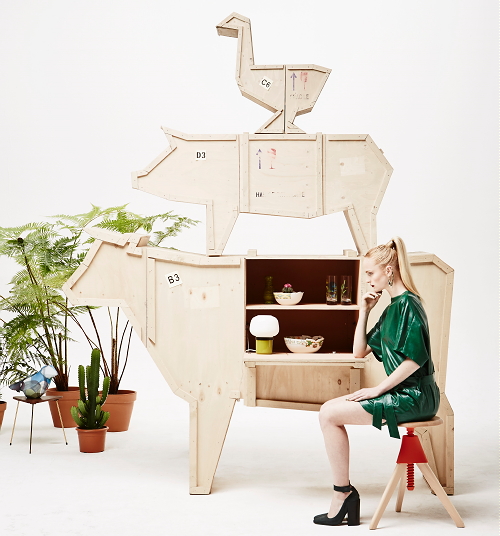 Dieren in Interieur Design: Sending Animals, Seletti Kast - Koe, Varken & Gans Seletti Kast MEER ... (Foto Perscentrum Wonen Woontrend Into The Wild  op DroomHome.nl)