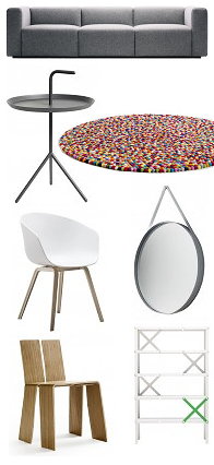 Hay Design Shop - Design Brand Hay Meubelen – Hay Bank Mags, Hay DLM Bijzettafel, Hay Strap Spiegel, Hay Shanghay Stoel, Hay About a Chair Stoel, Hay Cano Kast, Hay Vloerkleed Pinocchio  – MEER Hay Meubels... (Foto Hay Design   op DroomHome.nl)