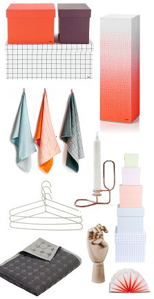 Hay Design Shop - Design Brand Hay Woonaccessoires – Hay Box Box Dozen in Poederkleuren, Tower Block Fade in Dip & Dye Kleuren, Hay Polygon Quilt & Hay Kaarsenhouder Lup & Hangers, Archief Hay Plisse Fade – MEER Hay Woondecoratie... (Foto Hay Design   op DroomHome.nl)