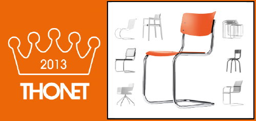 Bijzonder Design: Speciale Oranje Thonet S43 Stoel, Ontwerp Mart Stam, Ter Gelegenheid van de Kroning op 30 April 2013! - MEER Design... (Foto Thonet  op DroomHome.nl)