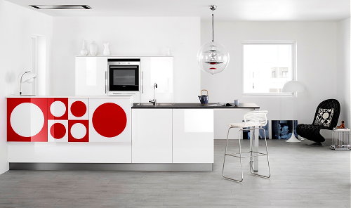 Koken & Keuken Trends: What's Cooking in the Kitchen - Keuken Trend: Go Go Gadget Kitchen! - Kvik Keuken Veda uit de Verner Panton Collectie - LEES MEER ... (Foto Kvik Keukens, Perscentrum Wonen  op DroomHome.nl)