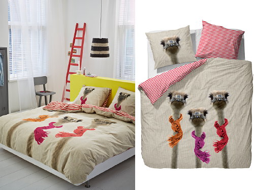 Slaapkamer Trend - Beestenboel Beddengoed Struisvogel, Thema Crazy for Animals Covers&Co bij Essenza Home (Foto Essenza Home Bedtextiel  op DroomHome.nl)