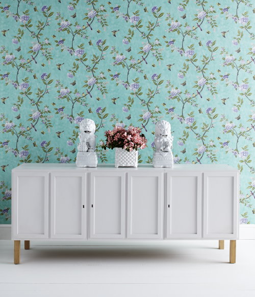 Behang Trends – Historisch Behang in een Modern Jasje! Antiek Behang van Nu uit Victoria & Albert Museum Engeland – Chinoiserie Behang van Graham & Brown – MEER Behang …. (Foto Graham & Brown  op DroomHome.nl)