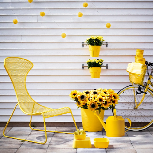 Tuin, Terras & Balkon trends 2014: Ikea Tuinmeubelen & Tuinaccessoires: Beken Kleur met Ikea dit Voorjaar! - Gele Tuinmeubelen en Accessoires - Meer Tuin Trends... (Foto Ikea  op DroomHome.nl)