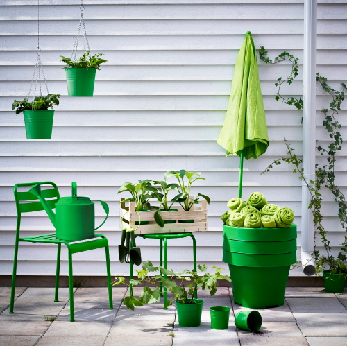 Tuin, Terras & Balkon trends 2014: Ikea Tuinmeubelen & Tuinaccessoires: Beken Kleur met Ikea dit Voorjaar! - Groene Tuinmeubelen en Accessoires - Meer Tuin Trends... (Foto Ikea  op DroomHome.nl)