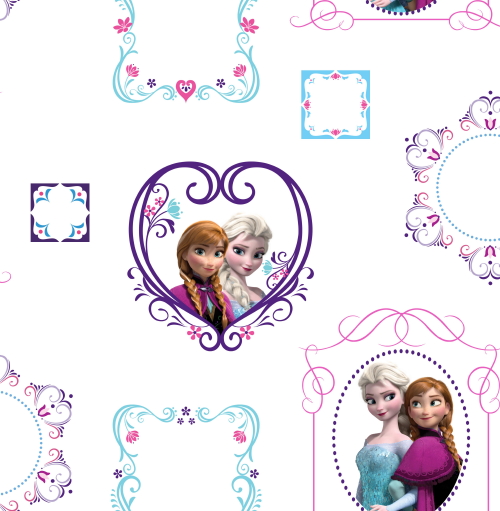 Disney Behang Frozen! - Kinderbehang Frozen voor Meisjes & Muurdecoratie als Wandstickers & Canvas Schilderijtjes van de Disney Film (Foto Graham & Brown  op DroomHome.nl)