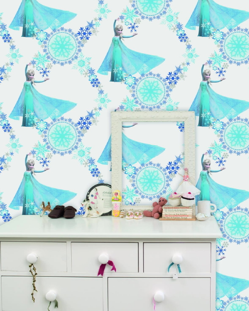 Disney Behang Frozen! - Kinderbehang Frozen voor Meisjes & Muurdecoratie als 