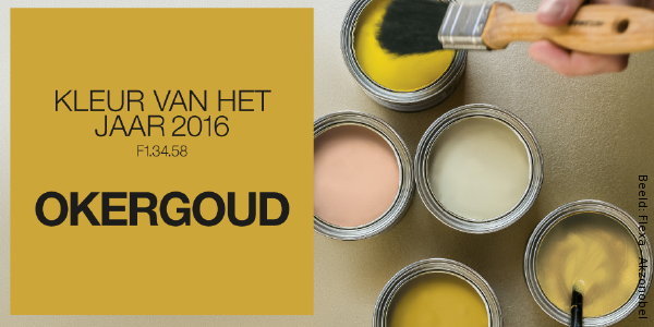 Interieur Kleur van het Jaar 2016: Okergoud is Flexa Kleur van het Jaar 2016! – Geel Goud Kleuren Combinatie in Verf, Behang, Stoffen, Meubels en Woonaccessoires – MEER Kleur & Interieur Trends … (Foto Flexa / Akzonobel  op DroomHome.nl)