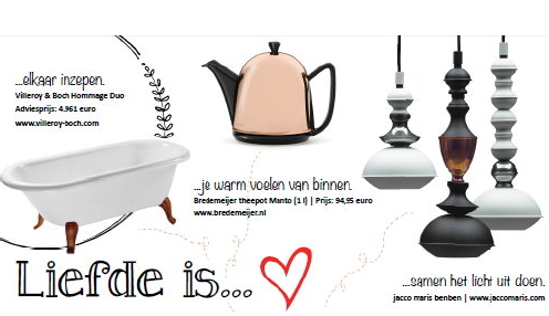 Valentijnsdag Romantisch Moodboard: Liefde is…. Valentijnsdag 2015 met Woonaccessoires voor een Romantische Valentijn Thuis - Valentijn Cadeaus! (Foto Talk About PR  op DroomHome.nl)