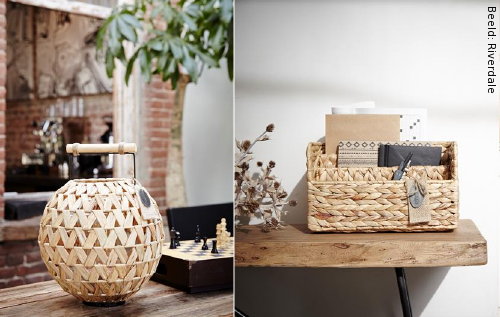 Winter Woontrend Riverdale Vagabond Vibes: Riverdale Windlicht en Brieven Organizer. (Foto Riverdale  op DroomHome.nl) 