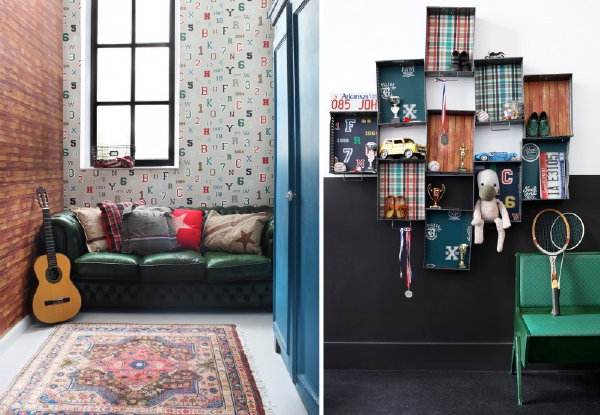 Van Babykamer, Kinderkamer tot Jeugdhonk – College Behang Collectie van ESTAhome.  (Foto ESTAhome  op DroomHome.nl)