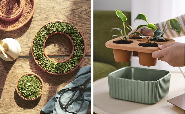 IKEA DAKSJUS planten accessoires collectie: IKEA kiemschotel en stekpot (Foto: IKEA  op DroomHome.nl)