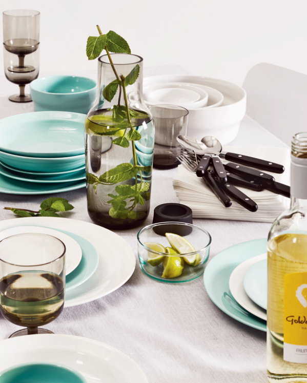 Najaar 2016 HEMA Wooncollectie – Woonaccessoires als Hema Servies, Bestek, Placemats, Tafelloper, Tafellaken, Glasservies voor in de Keuken en Eetkamer – MEER Koken en Tafelen… (Foto Hema  op DroomHome.nl)