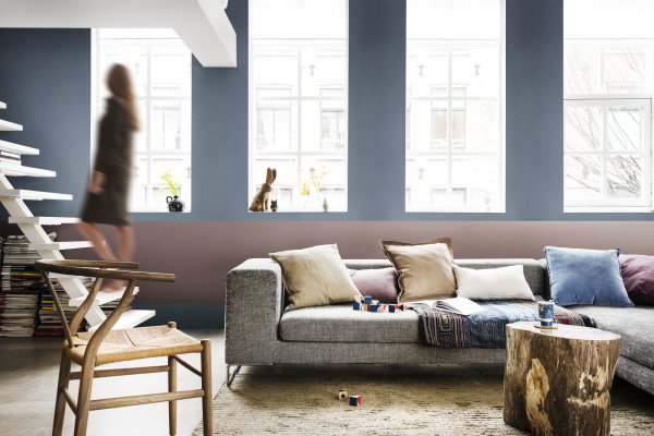 Flexa Interieur Kleurtrend 2018: The Inviting Home in Roze, Grijs, Blauw, Naturel en Zeegroene Kleuren – MEER Flexa Heart Wood Kleuren Inspiratie… (Foto Flexa  op DroomHome.nl)