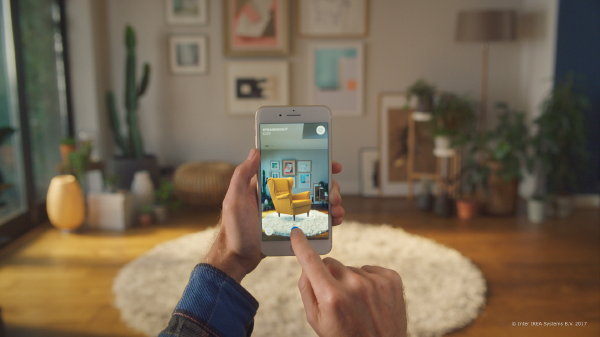 Ikea Place App voor Virtueel Inrichten van Interieurs – Plaatsen van Meubels en Woonaccessoires in Huis via Augmented Reality – MEER Wonen & Interieur Apps (Foto Ikea  op DroomHome.nl)