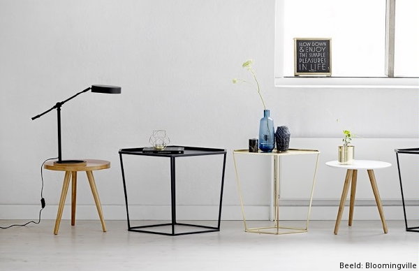 Trendy Woonaccessoires: Bloomingville Collectie Bijzettafels, Waxinelichthouders, Lijsten en Vazen. (Foto Bloomingville van vtwonen.nl  - op DroomHome.nl)