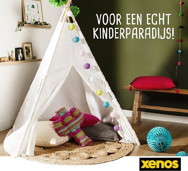 Xenos Leukste Dingen in Oktober Woonmaand – Xenos Tipi Speeltent voor in de Kinderkamer (Foto Xenos  op DroomHome.nl)